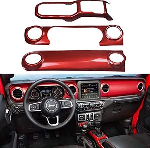ABS แผงหน้าปัดคอนโซลกลางสำหรับ JEEP Wrangler <span class=keywords><strong>JL</strong></span> 2018-2021/JEEP Gladiator JT ตกแต่งภายใน2020 - Product Image 1