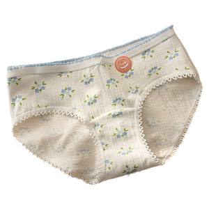 กางเกงในเด็กผู้หญิงผ้าฝ้าย 7A ป้องกันแบคทีเรีย ปักลาย ระบายอากาศได้ดี ทรงฮิปสเตอร์ เอวกลาง - Product Image 5