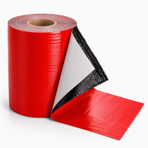 Membrana Impermeable <span class=keywords><strong>Autoadhesiva</strong></span> Roja de Polietileno (PE) Modificado con Asfalto en Rollo para Construcción e Ingeniería Civil - Product Image 2