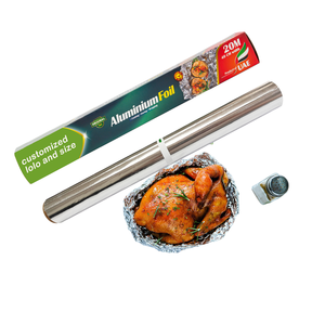 Logotipo personalizado de fábrica 8011 Papel de aluminio compuesto desechable para catering para alimentos para uso en horno - Product Image 2