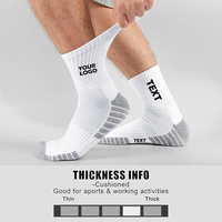 Chaussette de basket-ball de course personnalisée serviette épaisse chaussette de sport coussin unisexe personnalisé chaussettes de sport