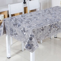 Nappe en PVC tissée RNPT de luxe à motif floral moderne, résistante à la chaleur, imperméable, anti-taches, certifiée SGS, personnalisable, nacrée