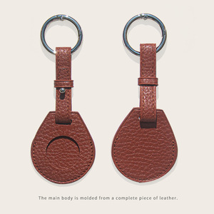 Étui de protection portable en PU avec porte-clés, anti-perte et séchage rapide, pour support de collier <span class=keywords><strong>AirTag</strong></span> pour chien et chat - Product Image 5