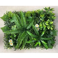 Mur végétal artificiel en plastique pour intérieur, haie artificielle, fausses plantes grimpantes pour salon, mur végétal artificiel extérieur en herbe verte