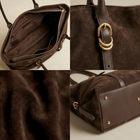 Sac fourre-tout décontracté en cuir véritable souple et léger avec fermeture éclair, sac à main personnalisé avec logo pour femmes, OEM ODM Marque privée