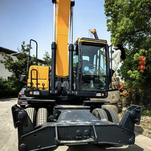 Nouveau modèle, dernière excavatrice sur pneus Hyundai 210W-9T d'occasion, machines de construction, équipement lourd - Product Image 4