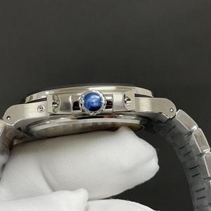 Top Design Luxe En Acier Inoxydable Argent Shell Bleu 40mm Montre Mécanique Automatique Pour Hommes 5712 - Product Image 4