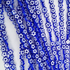 Bán buôn 8mm Hoa Millefiori lampwork hạt thủy tinh lỏng màu men hạt thủy tinh cho vòng đeo tay vòng cổ Keychain phát hiện - Product Image 6