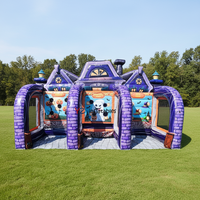 Jeux de plage gonflables en PVC commercial de 0,55 mm, 3 en 1, jeux de carnaval gonflables pour enfants et adultes