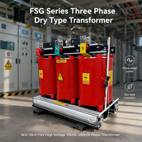 Transformateur de puissance triphasé à retour de charge (flyback) de type sec 10kV 35kV, 10kVA à 2000kVA, bobinage en cuivre, résine coulée, pour système solaire connecté au réseau