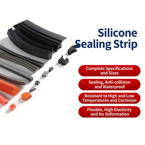 Custom-Shaped <strong>Silicone</strong> Edge Sealing <strong>Strip</strong> Waterproof, Dustproof, Heat Insulation, Impact Protection, Shock Absorption - Product Image 1