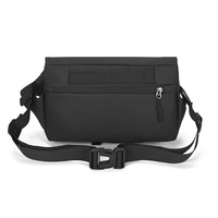 Sac bandoulière petit format en nylon rayé, imperméable et durable, pour homme, tendance, avec logo personnalisé et chaînes, style urbain et épuré - Vente chaude Hui De