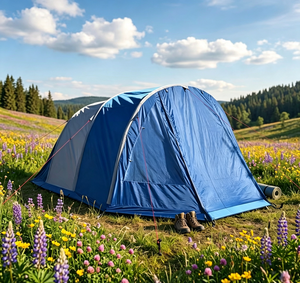 Tente de <span class=keywords><strong>camping</strong></span> gonflable de 12 m² en gros, avec intérieur respirant en <span class=keywords><strong>polyester</strong></span>, résistante au vent de niveau 8, pour la famille en extérieur - Product Image 6