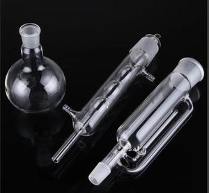 Alat Ekstraksi <span class=keywords><strong>Soxhlet</strong></span> HAIJU LAB Kaca Dinding Tebal 60~1000ml, Ekstraktor <span class=keywords><strong>Soxhlet</strong></span>/Ekstraktor Lemak Dengan Kondensor Allihn, Flask - Product Image 6