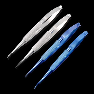 Forbici microchirurgiche per cornea con testa dritta e curva, strumenti per chirurgia della doppia palpebra - Product Image 1