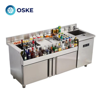 Structure peu encombrante, assemblage rapide, aménagement flexible, comptoir de bar à cocktails de haute qualité pour l'industrie hôtelière