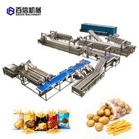 Ligne de production de frites surgelées entièrement automatique de 1000 kg/h, 2000 kg/h, 3000 kg/h, machine de production de frites surgelées