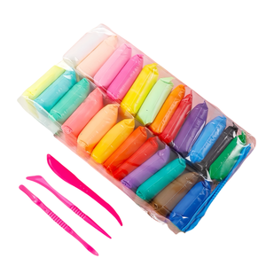 Kit de modelage créatif en argile à séchage à l'air non toxique 24 couleurs de haute qualité, super léger, pour enfants, pâte à modeler, slime SIWEI, vente chaude 2025 - Product Image 2