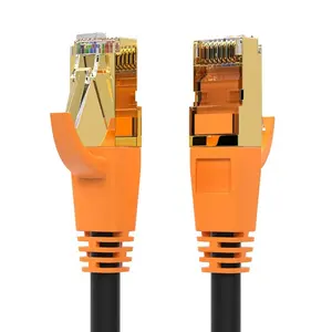 Cavo กลางแจ้งอย่างรวดเร็ว 10M 20M 25M 30M 50M Cat 6 6A 7 8 Rj45 ในร่ม Cat6 Cat6A Cat7 Cat8 Sftp สายแพทช์เครือข่าย Lan สาย Ethernet