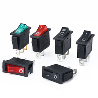 Interrupteur à bascule 12 volts, 4 broches, on/off, led, KCD1, KCD3, KCD4, nouveau