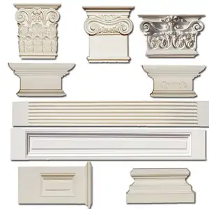 Roman Column Exterior Columns And Round House Decoration Flat Polyurethane molding Pillar Pillars