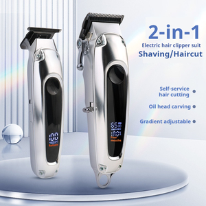 Bộ cắt tỉa tóc không dây chuyên nghiệp bán chạy, máy cắt tóc sạc nhanh, <span class=keywords><strong>l</strong></span>ưỡi dao thép không gỉ, sạc USB - Product Image 4