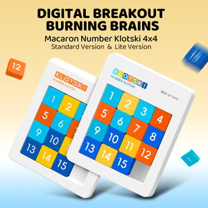 Qiyi Đồ Chơi Số 4X4 Klotski Từ Huarong Đường Não Trêu ghẹo Logic Đào Tạo Kỹ Thuật Số Hội Đồng Quản Trị Trò Chơi Câu Đố Đồ Chơi Giáo Dục - Product Image 2