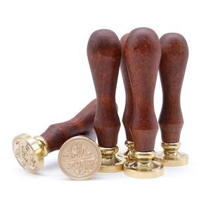 Sceau de <span class=keywords><strong>cire</strong></span> traditionnel médiéval avec initiales de l'alphabet pour enveloppe, carte cadeau de mariage, invitation - Product Image 2