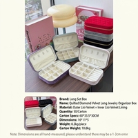 Étui de rangement cosmétique portable multifonction écologique en velours à motif géométrique vintage avec fermeture éclair pour maquillage et bijoux