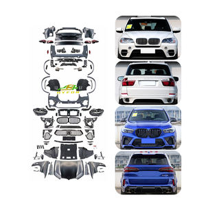 Para <span class=keywords><strong>BMW</strong></span> X5 E70 2008-2013 actualización a <span class=keywords><strong>2022</strong></span> G05 X5M F95 estilo cuerpo Kit parachoques capó faro guardabarros viejo a nuevo E70 actualización G05 - Product Image 1