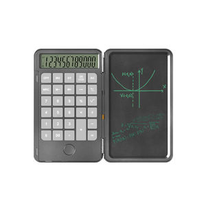 Multifunction Custom 12 Digits Foldable Memo Pad Digital Notepad Drawing Board Electronic <b>Writing</b> Tablet Calculator - Product Image 3