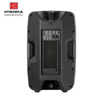 Enceinte active professionnelle HYANKA HPS-HD15A de 15 pouces en plastique, amplificateur de classe H 400W, haut-parleur de scène à compression