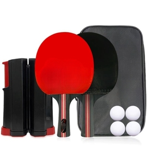 Ensemble de raquettes de ping-pong professionnelles personnalisées en bois pur à 7 couches, raquette de tennis de table portable, <span class=keywords><strong>2</strong></span> raquettes, 3 balles, étui à double fermeture éclair - Product Image 6