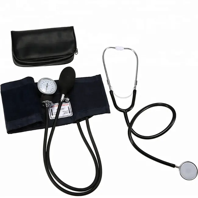Handheld Manual Sphygmomanometer Pressure Monitor Aneroid Stethoscope BP Machine