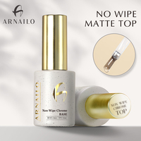 Kit professionnel de vernis à ongles UV LED pour salon, couche de finition mate et brillante, sans résidu, fournitures pour ongles, marque privée