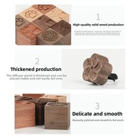 Bois rond en bois dur naturel pour diffuseur d'huiles essentielles, aromathérapie sans flamme, décoration parfumée pour voiture et maison