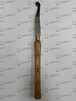 Outils de tournage du bois de haute qualité pour le bricolage, en acier rapide HSS, avec manche en frêne, grattoir de coupe latérale rond, outils de tournage pour le travail du bois