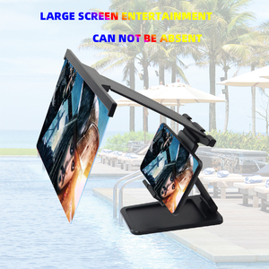 Có Thể Tháo Rời Điện Thoại Chủ Màn Hình Kính Lúp 12 Inch L20 Lười Biếng Đứng Màn Hình Khuếch Đại Có Thể Gập Lại Máy Tính Để Bàn Chống-Màn Hình Màu Xanh Kính Lúp - Product Image 3