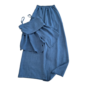 Conjuntos Básicos para <span class=keywords><strong>Mujer</strong></span>, Top Tubo Asimétrico y Pantalones Ajustados de Cintura Alta, Conjuntos Deportivos al por Mayor - Product Image 5