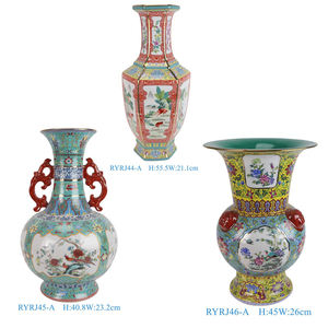 RYRJ44-45-46 popolare bellissimo vaso in porcellana con finestre aperte a smalto colorato per decorazioni per la casa <span class=keywords><strong>da</strong></span> tavolo ornamenti mobili - Product Image 2