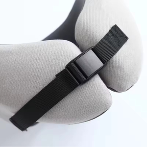 Almohada <span class=keywords><strong>de</strong></span> Viaje en Forma <span class=keywords><strong>de</strong></span> U <span class=keywords><strong>de</strong></span> Espuma Viscoelástica, Soporte Ergonómico Ajustable, Confort, Antibacteriana, Ecológica, Ligera, para Viajes Largos - Product Image 4