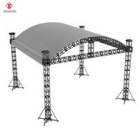 Sistema de Exhibición Modular de Estructura de Aluminio, Certificado TUV, Resistente a la Corrosión, Negro/Plateado, de Alta Resistencia para Eventos Escénicos