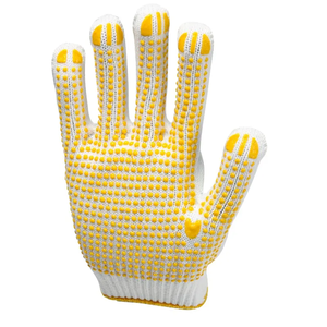 Guantes DE TRABAJO punteados de PVC de protección laboral baratos de alta calidad Guantes de algodón tejidos de algodón punteados de PVC para la venta - Product Image 5