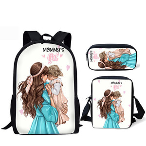 Torna a Scuola Super-Mamma Sacchetti di Scuola per le Ragazze Dei Bambini 3 pz/set Harajuku Studenti Kawaii Borse Libro Mochila Escolar - Product Image 4