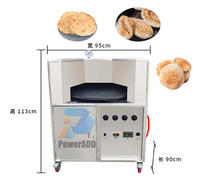 Four à pain naan automatique Machine à cuire le pita grec rotatif arabe pour roti et desserts