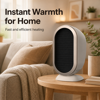 Nouveau Radiateur Électrique PTC Portable de Bureau 1200W à Chauffage Rapide avec Télécommande, Idéal pour l'Export et Cadeau d'Affaires