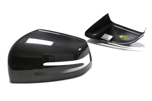 ฝาครอบกระจกมองหลังคาร์บอนไฟเบอร์สีดำ สำหรับ Mercedes-Benz ABES-Class CLA CLS GLK GLA-Class W204 212 - ชิ้นส่วนประกอบ - Product Image 2