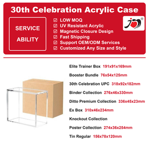 Boîte de collection TCG en acrylique transparent résistant aux UV, collection Binder, vente directe usine, édition 30e anniversaire, avec couvercles magnétiques - Product Image 6
