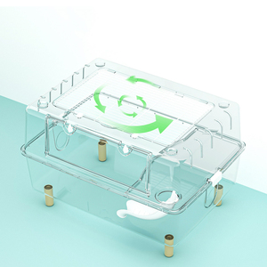 YOELLEN vente en gros chaude 60CM grandes tailles acrylique clair <span class=keywords><strong>grand</strong></span> espace facile à nettoyer maison <span class=keywords><strong>furet</strong></span> cochon d'inde petit animal de compagnie cage à hamster - Product Image 4