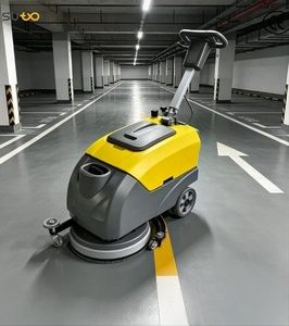 ST-X400 Commercial <b>Walk</b> Behind Floor Scrubber for Exhibition Halls Battery Powered Tile Floor Cleaning <b>Machine</b> - Product Image 5